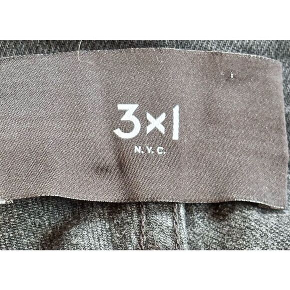 3X1 New York W4 COLETTE SLIM CROP JEAN in TAR BLACK NWT Size 30 - Picture 9 of 10